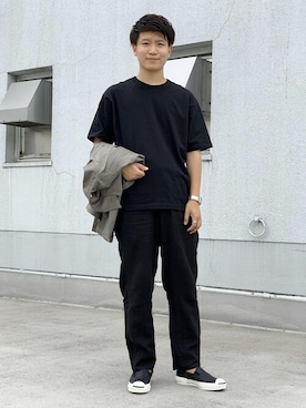 「パックTシャツ」｜ADAM ET ROPE' HOMME STAFFさん（メンズ・173cm）の夏コーディネート