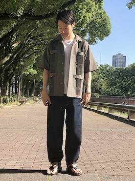 「oofos」｜ADAM ET ROPE' HOMME STAFFさん（メンズ・169cm）の夏コーディネート