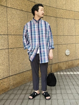 ADAM ET ROPE' HOMME STAFFさん(メンズ・168cm)の夏コーディネート