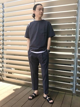 ADAM ET ROPE' HOMME STAFFさん(メンズ・178cm)の夏コーディネート