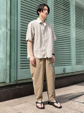 ADAM ET ROPE' HOMME STAFFさん（メンズ・170cm）の夏コーディネート