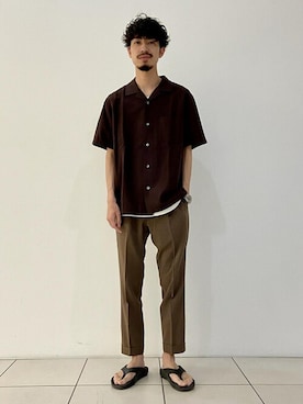 ADAM ET ROPE' HOMME STAFFさん（メンズ・173cm）の夏コーディネート