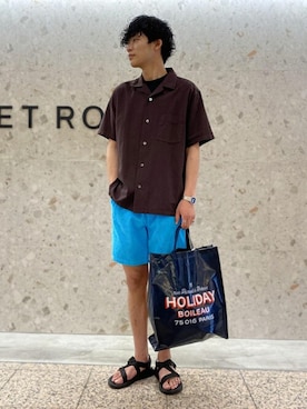 ADAM ET ROPE' HOMME STAFFさん（メンズ・181cm）の夏コーディネート