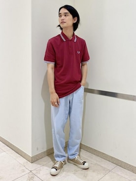 「フレッドペリー」｜「アイテム（その他）」を使った、ADAM ET ROPE' HOMME STAFFさん（メンズ・173cm）の夏コーディネート