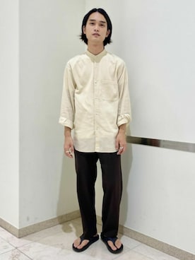 ADAM ET ROPE' HOMME STAFFさん（メンズ・173cm）の夏コーディネート