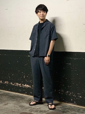 ADAM ET ROPE' HOMME STAFFさん（メンズ・173cm）の夏コーディネート