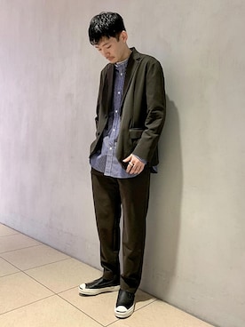 ADAM ET ROPE' HOMME STAFFさん(メンズ・174cm)の秋コーディネート
