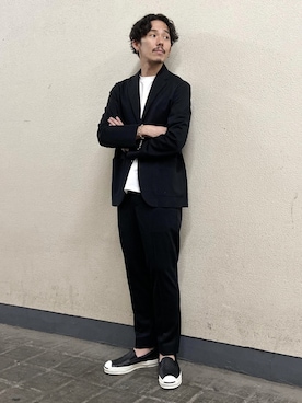 「スタッフセンバツ」｜「アイテム（ジャケット/アウター）」を使った、ADAM ET ROPE' HOMME STAFFさん（メンズ・178cm）の秋コーディネート