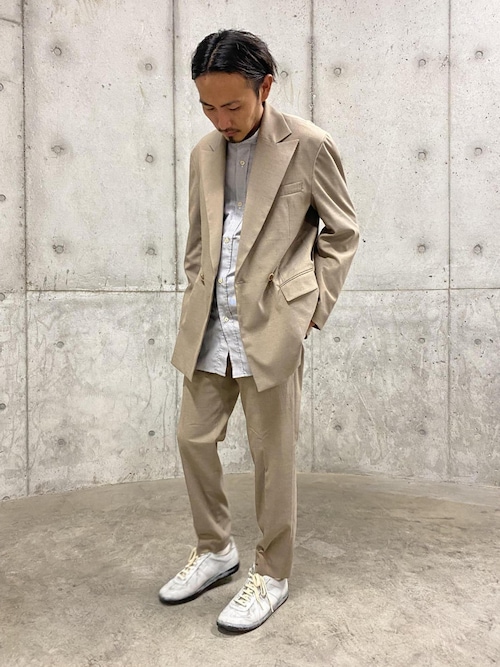 ADAM ET ROPÉ 半袖ジャケット　ホワイト ADAM ET ROPE' ジャケット テーラードジャケット 「セットアップ