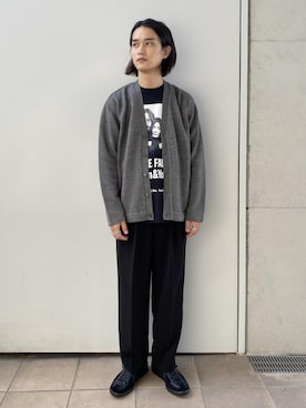 「REPRODUCTION OF FOUND（リプロダクションオブファウンド）の【REPRODUCTION OF FOUND】EX GERMAN TRAINER（スニーカー）」を使った、ADAM ET ROPE' HOMME STAFFさん（メンズ・173cm）の秋コーディネート