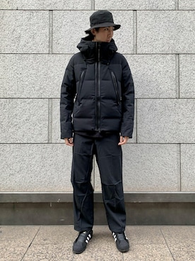 「オールブラックコーデ」｜ADAM ET ROPE' HOMME STAFFさん（メンズ・183cm）の秋コーディネート