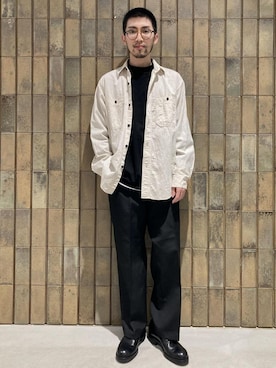 「モノトーン」｜ADAM ET ROPE' HOMME STAFFさん（メンズ・167cm）の冬コーディネート