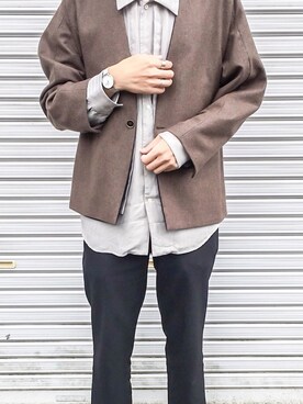 「YANTOR（ヤントル）のアイテム（ジャケット/アウター）」を使った、Kenさん（メンズ・172cm）の冬コーディネート