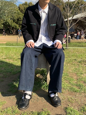 「MARNI（マルニ）のアイテム（ブルゾン）」を使った、Kenさん（メンズ・172cm）の春コーディネート