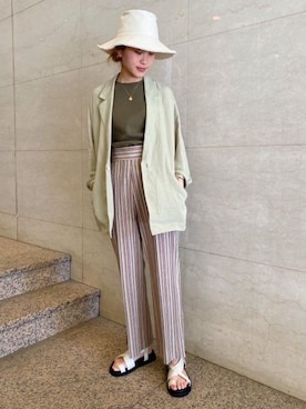 Yuri Katouさん（レディース・162cm）の春コーディネート