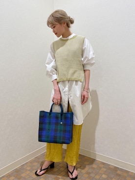 「OJO DE MEX（オホデメックス）のアイテム」を使った、Yuri Katouさん（レディース・162cm）の春コーディネート