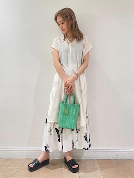 Yuri Katouさん（レディース・162cm）の夏コーディネート