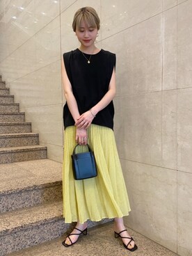 Yuri Katouさん（レディース・162cm）の夏コーディネート