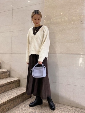 Yuri Katouさん(レディース・162cm)の冬コーディネート