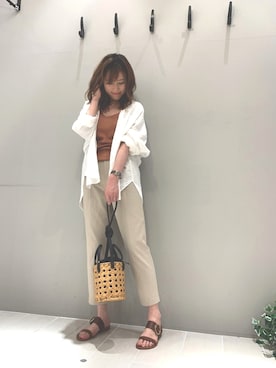「Rougevif」｜「アイテム（キャミソール）」を使った、ひかりさん（レディース・162cm）の春コーディネート