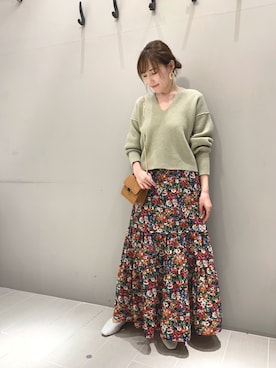 「Rougevif」｜「アイテム（その他シューズ）」を使った、ひかりさん（レディース・162cm）の秋コーディネート