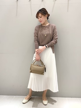 「Rougevif」｜「アイテム（バレエシューズ）」を使った、ひかりさん（レディース・162cm）の春コーディネート