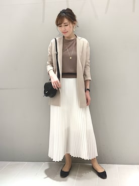 「Rougevif」｜「アイテム（バレエシューズ）」を使った、ひかりさん（レディース・162cm）の春コーディネート