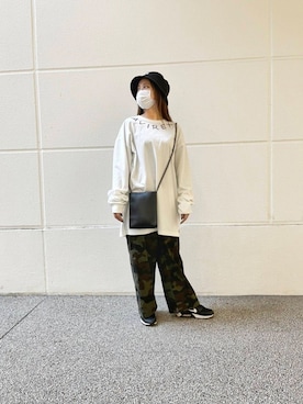 「AVIREX DEPOT」｜ひさん（レディース・152cm）の冬コーディネート