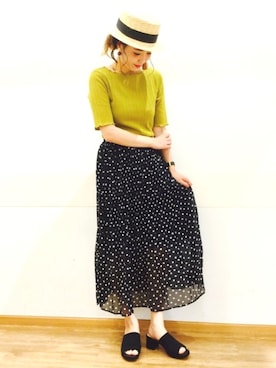 「yellow」｜★その子。さん（レディース・166cm）の夏コーディネート
