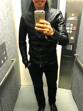「Trading Post（トレーディングポスト）のアイテム（ブーツ）」を使った、Elevator Boyさん（メンズ・175cm）の春コーディネート