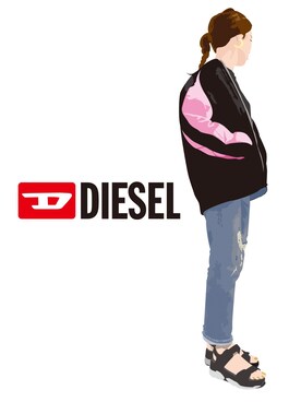 「DIESEL（ディーゼル）のアイテム（スカジャン）」を使った、濱上大地さん（メンズ・177cm）の冬コーディネート
