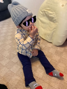 「S&H（エスアンドエイチ）のアイテム」を使った、w-kさん（キッズ・90cm）の秋コーディネート