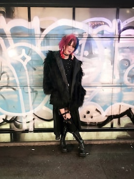 「ankoROCK（アンコロック）のアイテム（ノーカラージャケット）」を使った、hirodayo69さん（メンズ・182cm）の春コーディネート