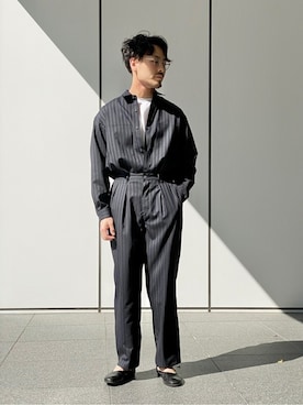 「EDIFICE LA BOUCLE（エディフィスラブークル）のアイテム」を使った、MORIYAさん（メンズ・173cm）の春コーディネート