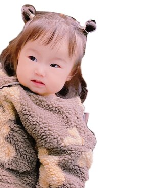 「生後11ヶ月」｜「アイテム（ジャケット/アウター）」を使った、ゆのまる𓈒 𓏸 𓐍さん（キッズ・70cm）の冬コーディネート