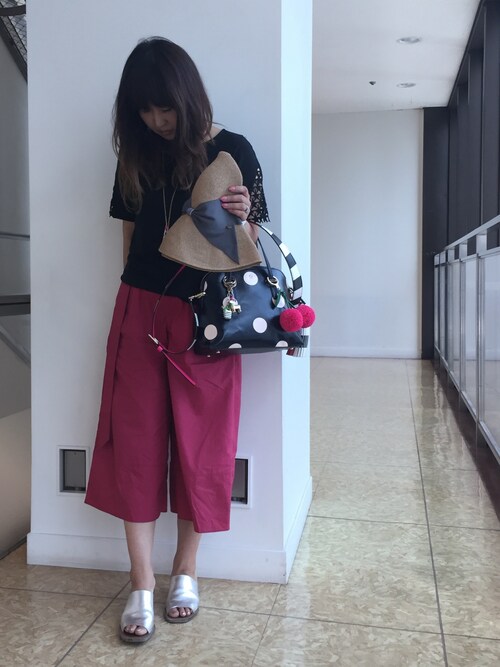 etsuko使用「kate spade new york（HAUTE STUFF PENNY THE PINATA MINI PENDANT）」的時尚穿搭