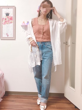 yukaさん（レディース・155cm）の夏コーディネート