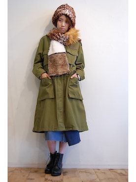 「Vialis（ビアリス）のアイテム」を使った、chaosbohemiaさん（レディース・156cm）の冬コーディネート