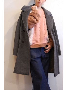 「ROSIER（ロジア）のアイテム」を使った、chaosbohemiaさん（レディース・156cm）の冬コーディネート