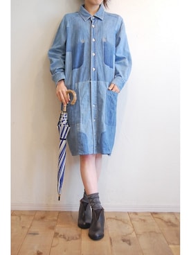 「アイテム（長傘）」を使った、chaosbohemiaさん（レディース・156cm）の冬コーディネート