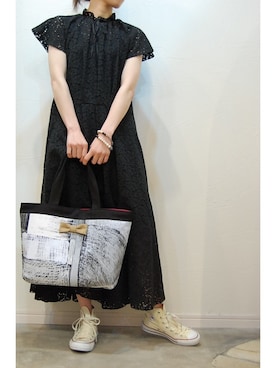 「intoxic.（イントキシック）のアイテム（バッグ）」を使った、chaosbohemiaさん（レディース・156cm）の冬コーディネート