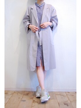 「RehersalL（リハーズオール）のアイテム（その他アウター）」を使った、chaosbohemiaさん（レディース・156cm）の冬コーディネート