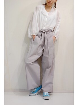 「ウエストイン」｜「アイテム（ワンピース/ドレス）」を使った、chaosbohemiaさん（レディース・156cm）の冬コーディネート