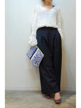 「intoxic.（イントキシック）のアイテム（バッグ）」を使った、chaosbohemiaさん（レディース・156cm）の春コーディネート