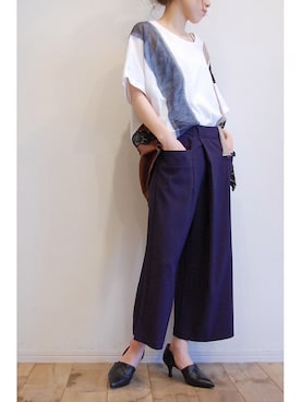 「Xapis（カピス）のアイテム」を使った、chaosbohemiaさん（レディース・156cm）の春コーディネート