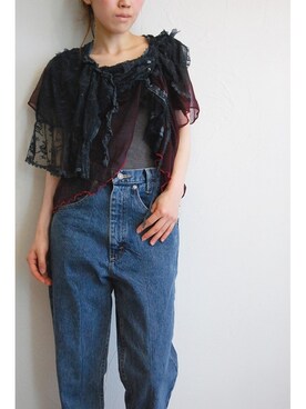 「RehersalL（リハーズオール）のアイテム（その他アウター）」を使った、chaosbohemiaさん（レディース・156cm）の春コーディネート
