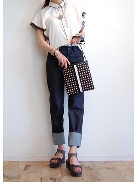「hippiness（ヒッピネス）のアイテム」を使った、chaosbohemiaさん（レディース・165cm）の夏コーディネート