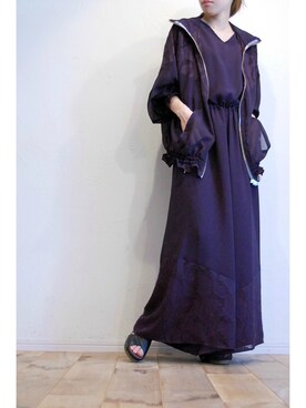 「hippiness（ヒッピネス）のアイテム（つなぎ/オールインワン）」を使った、chaosbohemiaさん（レディース・156cm）の夏コーディネート