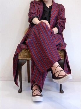 「キュプラ」｜「アイテム（その他アウター）」を使った、chaosbohemiaさん（レディース・156cm）の夏コーディネート
