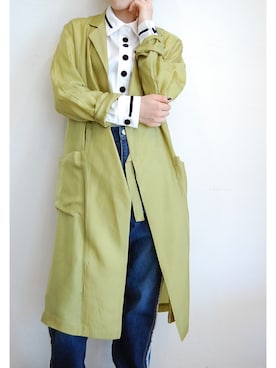 「キュプラ」｜「アイテム（その他アウター）」を使った、chaosbohemiaさん（レディース・156cm）の夏コーディネート